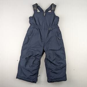 Lands' End Navy Bibbed Snowpants